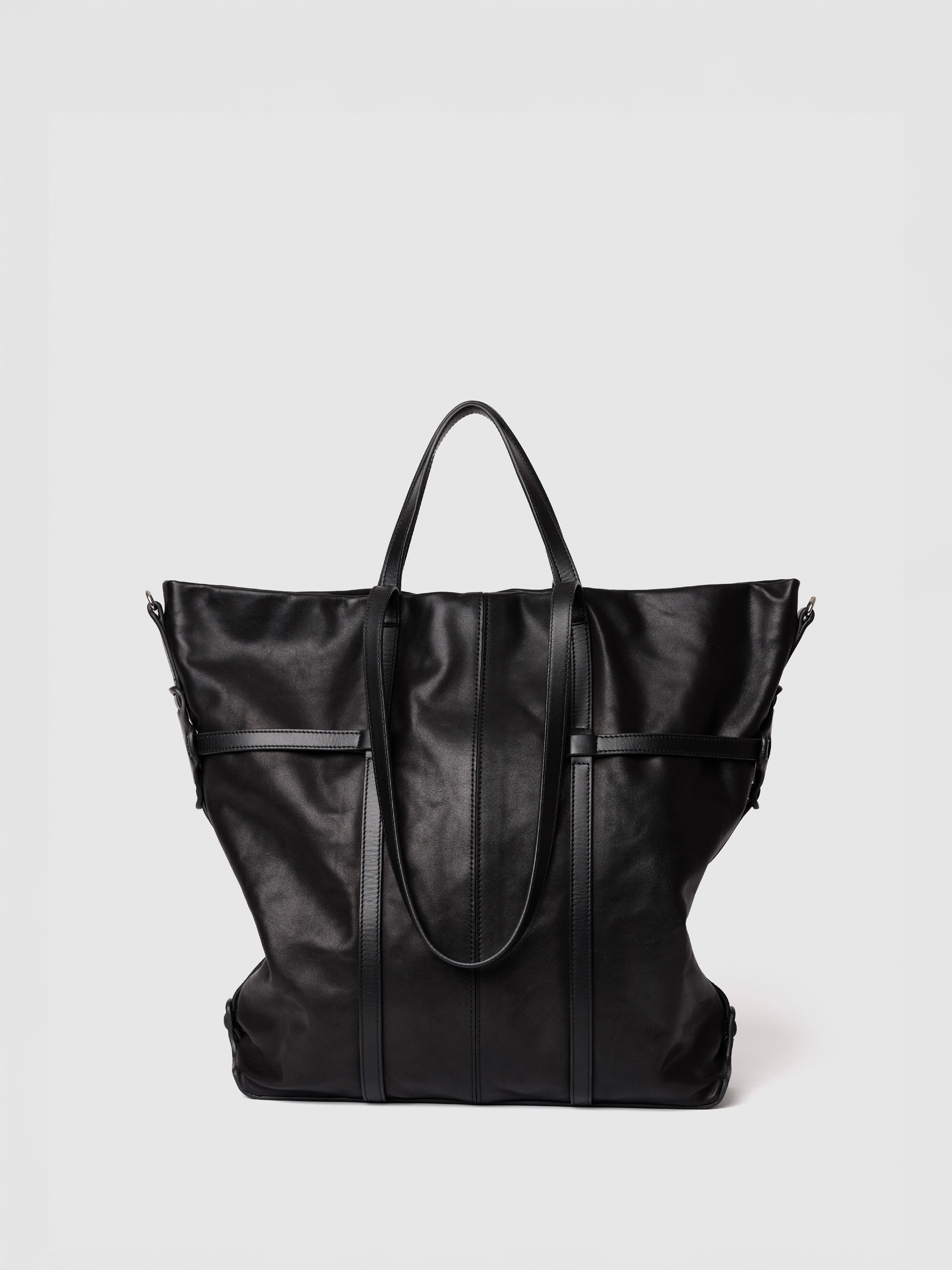 ■EMIS■ GLOSSY PADDED TOTE BAGBLACK m1037_1334391 GLOSSY PADDED TOTE BAG-BLACK - EMIS