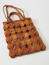MOUCHARABIEH TOTE BAG CUIR VELOURS