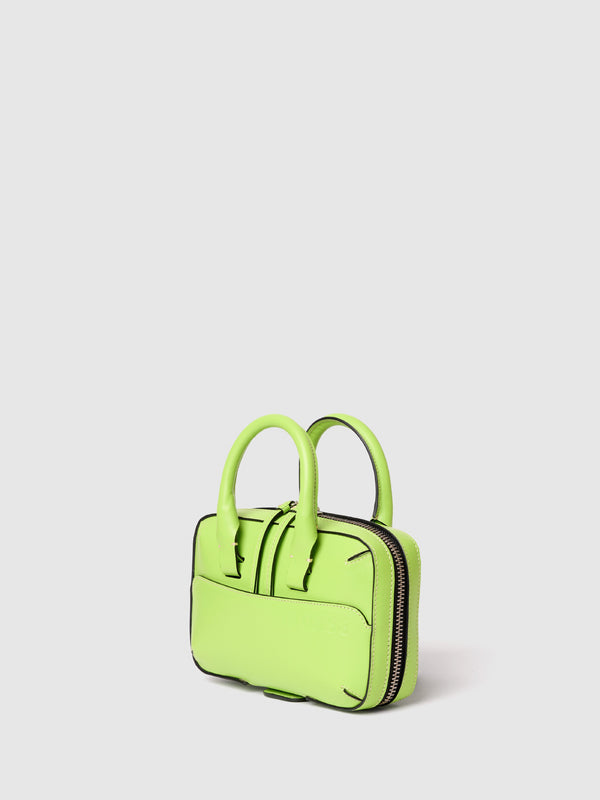 MINI BRIEF-CASE LEATHER GREEN 10.03.53 