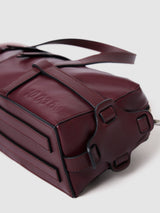 Soft Baguette naked leather Burgundy ORGANIC SHAPE 