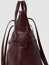 Soft Tote naked leather Burgundy ORGANIC SHAPE 