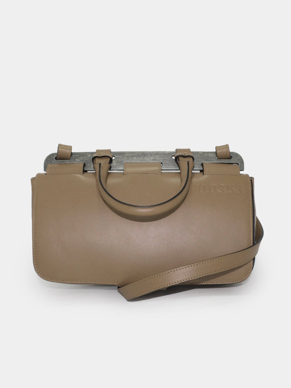 CONCRETE BAGUETTE LEATHER SAND sac baguette LAB 