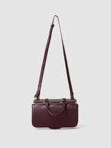 CONCRETE BAGUETTE LEATHER BURGUNDY sac baguette LAB 