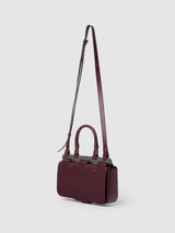 CONCRETE BAGUETTE LEATHER BURGUNDY sac baguette LAB 