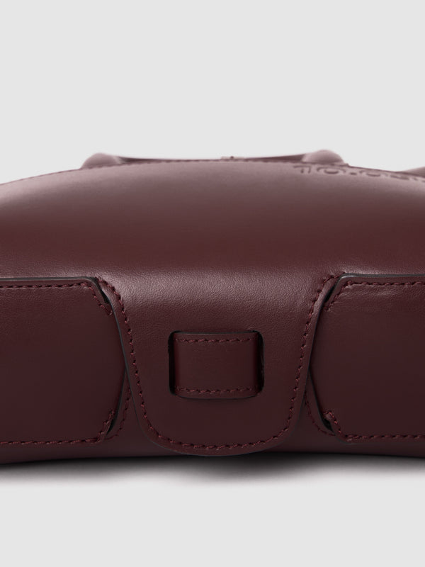 MINI BRIEF-CASE LEATHER BURGUNDY Sacs à main 10.03.53 