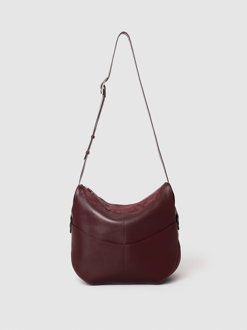 SADDLEBAG LEATHER BURGUNDY Sacs à main ORGANIC SHAPE 