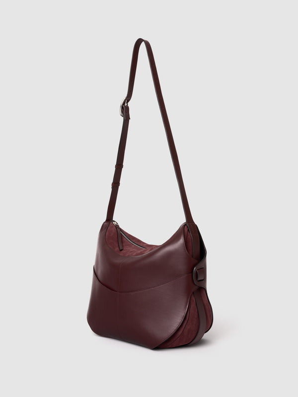 SADDLEBAG LEATHER BURGUNDY Sacs à main ORGANIC SHAPE 