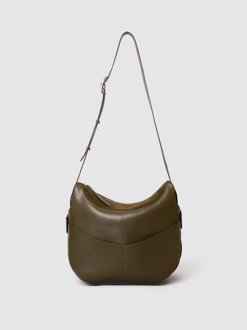 SADDLEBAG LEATHER KHAKI Sacs à main ORGANIC SHAPE 