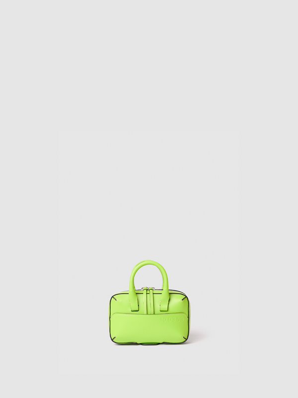 MINI BRIEF-CASE LEATHER GREEN