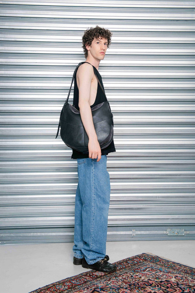 SADDLEBAG LEATHER BLACK/OFF BLACK Sacs à main 10.03.53 